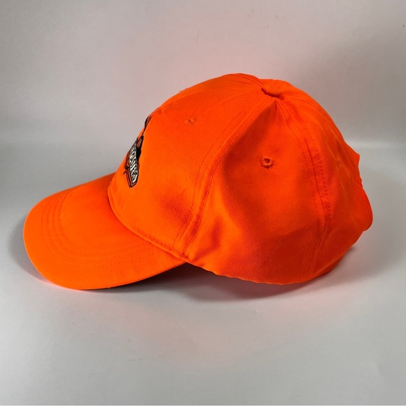 Buckmasters Blaze Safety Orange Adjustable Straphook Hat Cap Hunt Fish OSFA - Picture 3 of 10